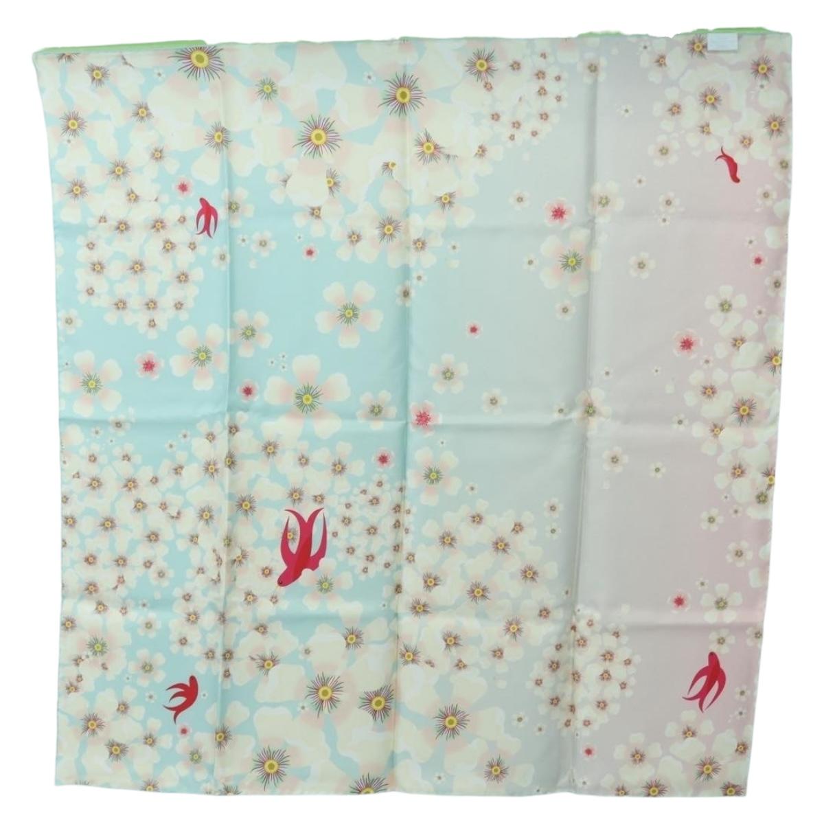 Van Cleef & Arpels Scarf Silk Light Blue Auth am11617M
