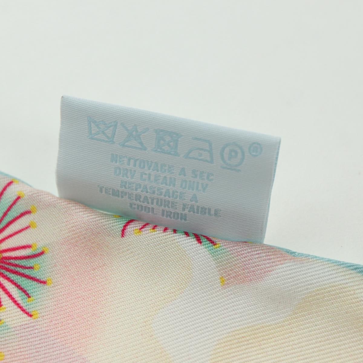 Van Cleef & Arpels Scarf Silk Light Blue Auth am11617M