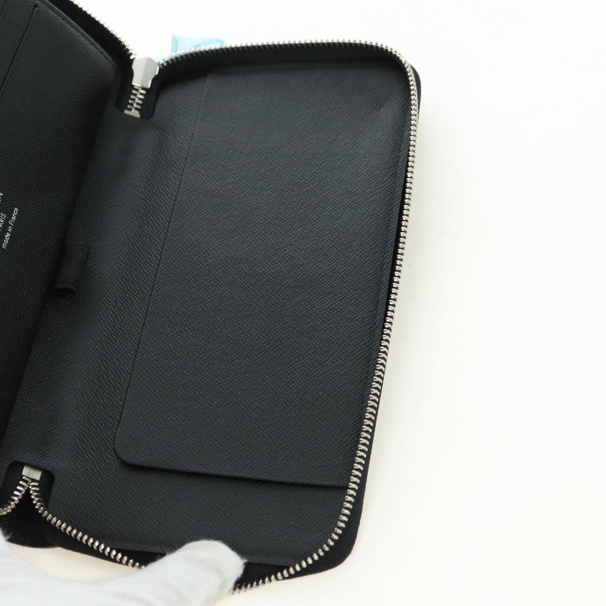 LOUIS VUITTON Epi Zippy Organizer Long Wallet Black M63852 LV Auth am11620V