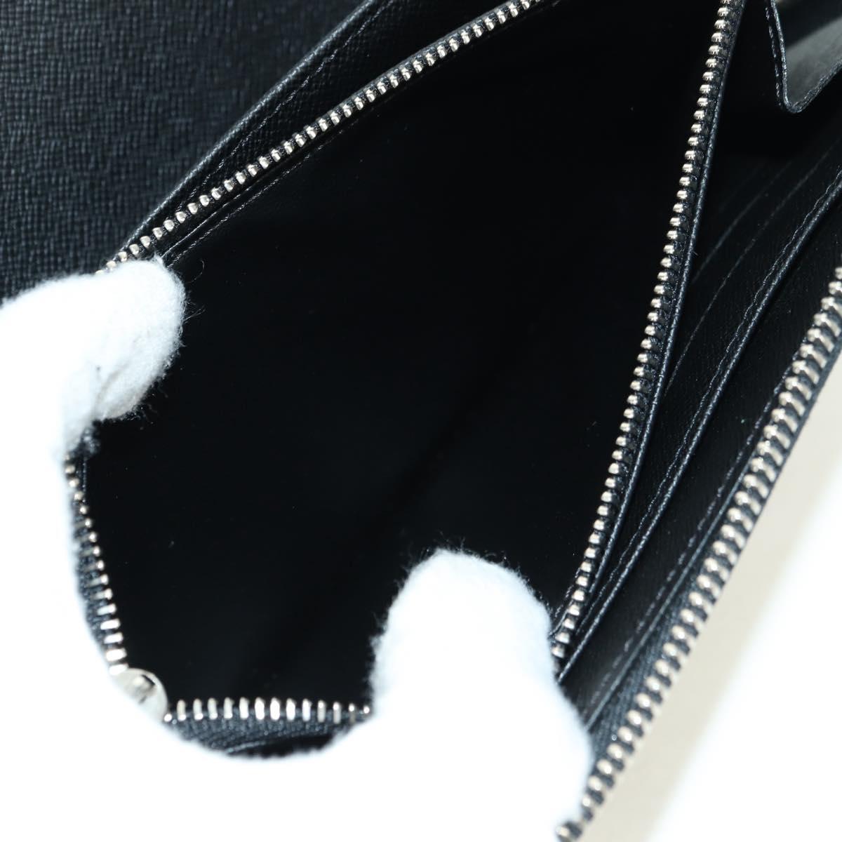 LOUIS VUITTON Epi Zippy Organizer Long Wallet Black M63852 LV Auth am11620V