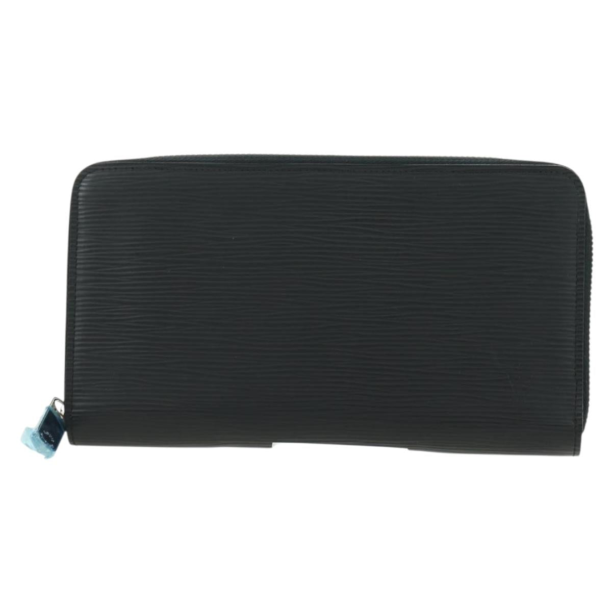 LOUIS VUITTON Epi Zippy Organizer Long Wallet Black M63852 LV Auth am11620V