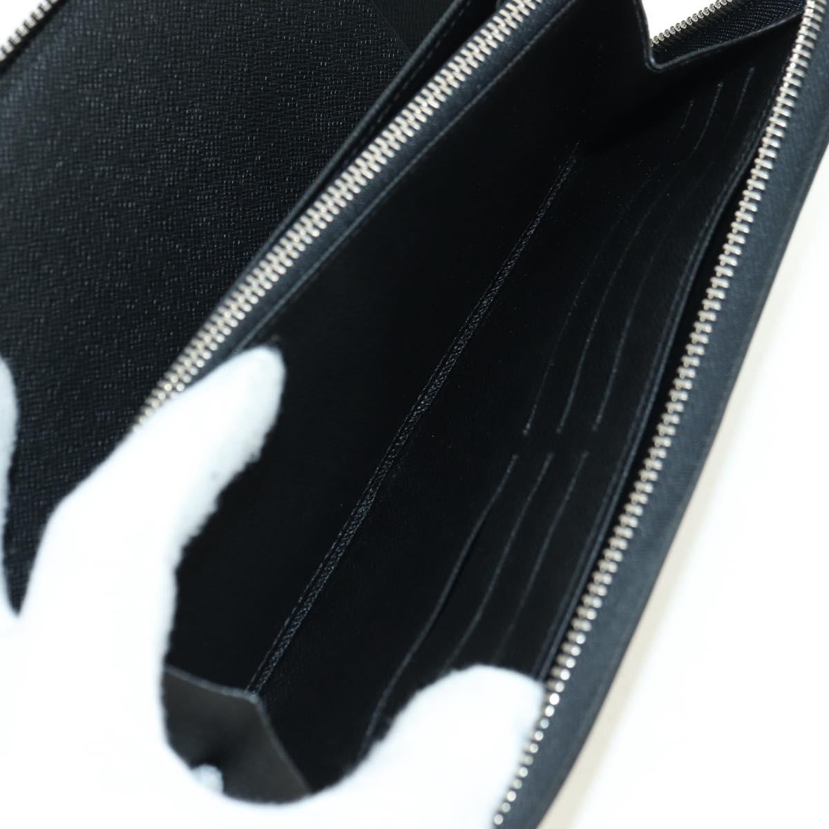 LOUIS VUITTON Epi Zippy Organizer Long Wallet Black M63852 LV Auth am11620V