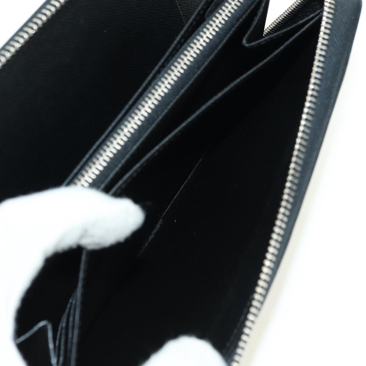 LOUIS VUITTON Epi Zippy Organizer Long Wallet Black M63852 LV Auth am11620V
