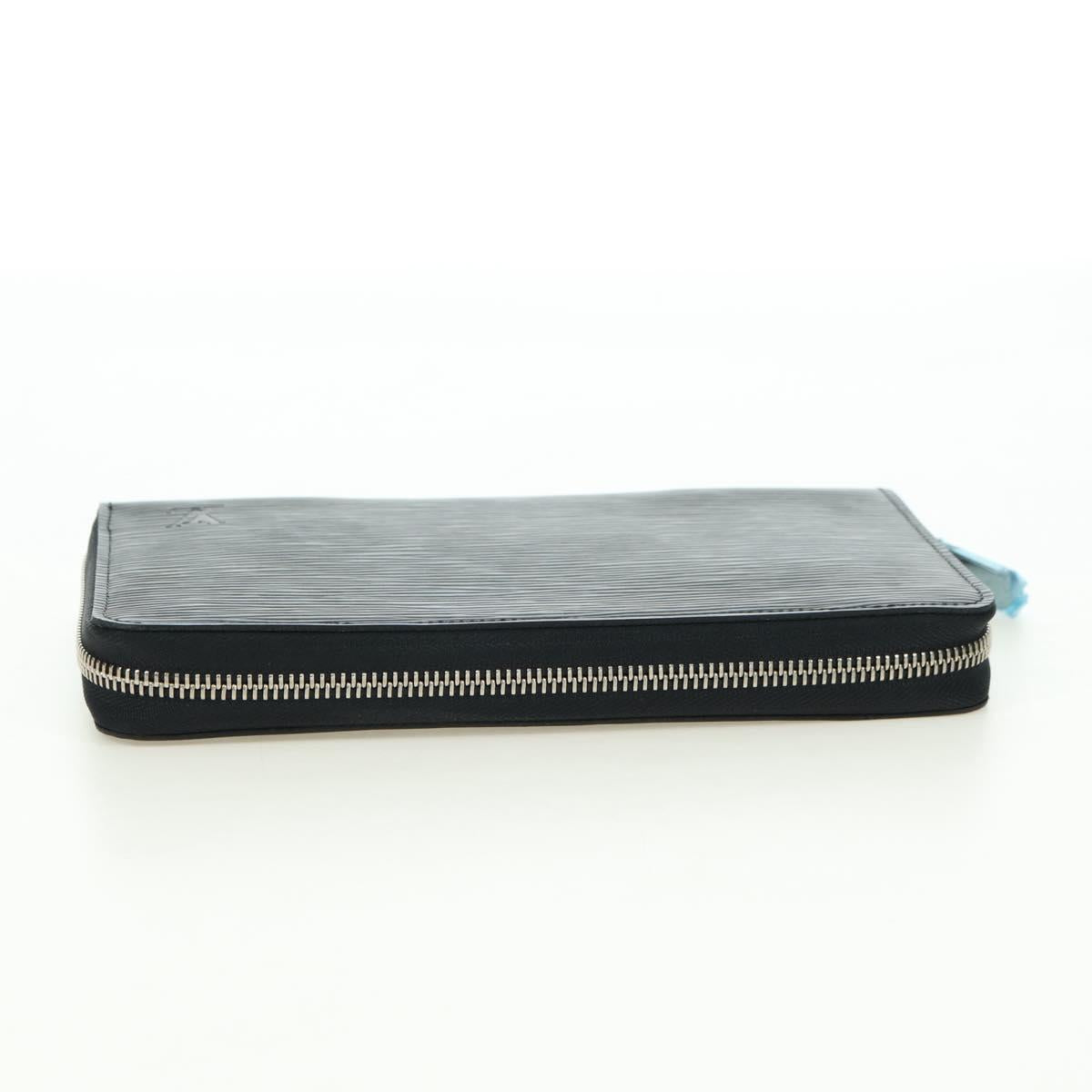 LOUIS VUITTON Epi Zippy Organizer Long Wallet Black M63852 LV Auth am11620V
