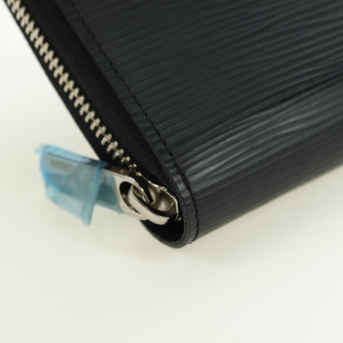 LOUIS VUITTON Epi Zippy Organizer Long Wallet Black M63852 LV Auth am11620V