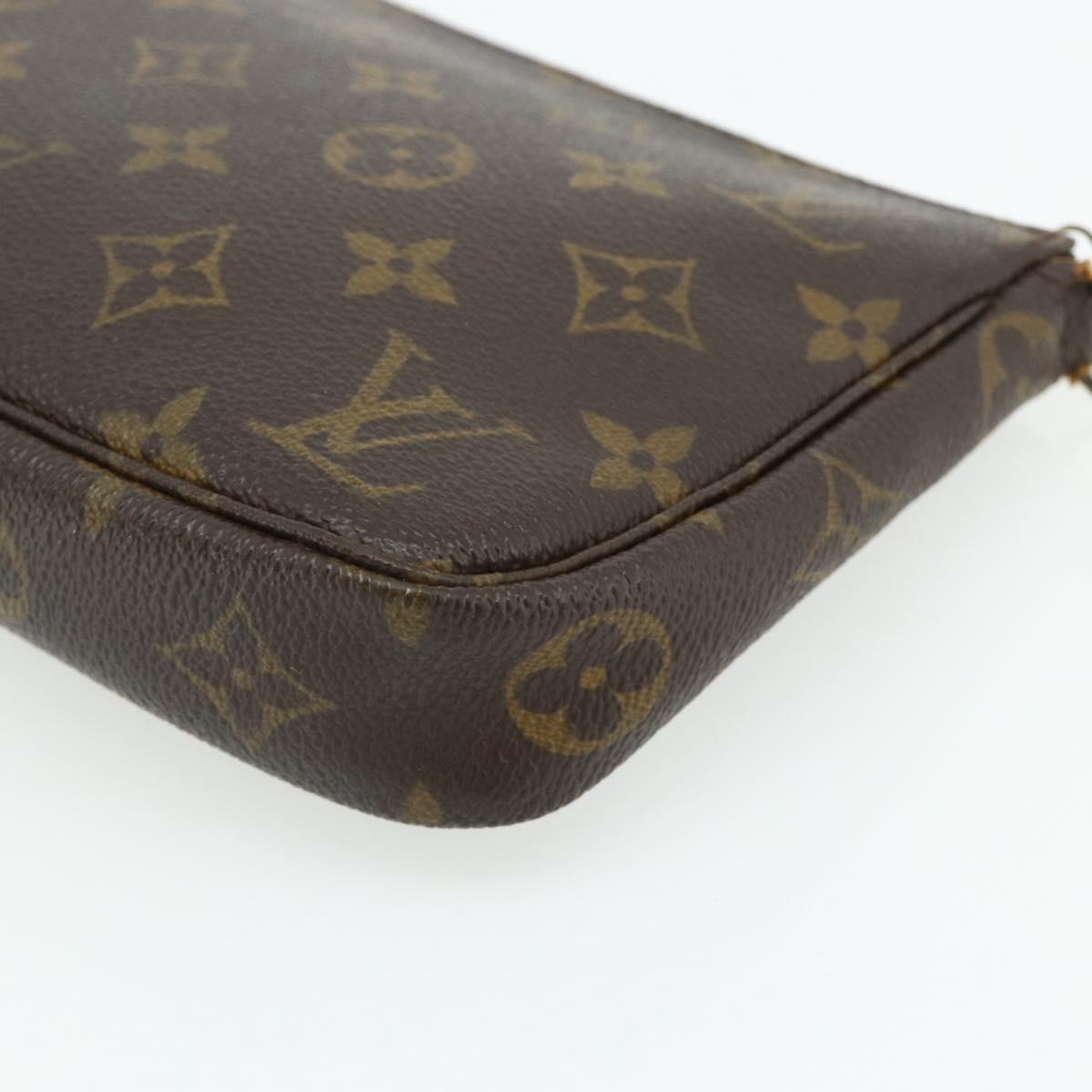 LOUIS VUITTON Monogram Pochette Accessoires Pouch M51980 LV Auth am11622