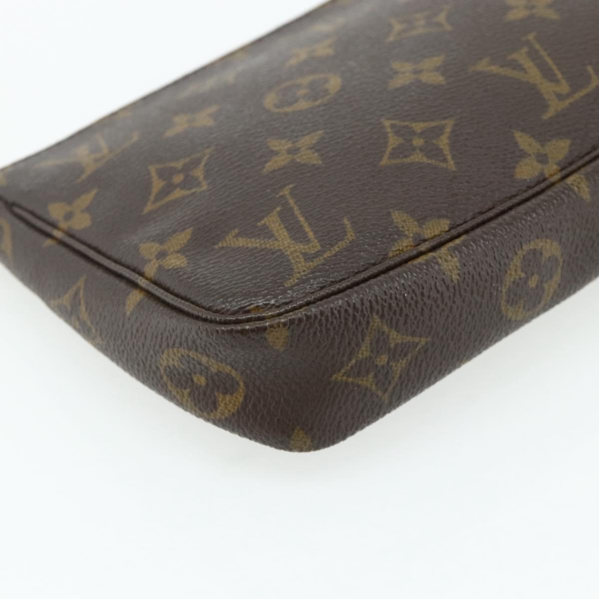 LOUIS VUITTON Monogram Pochette Accessoires Pouch M51980 LV Auth am11622