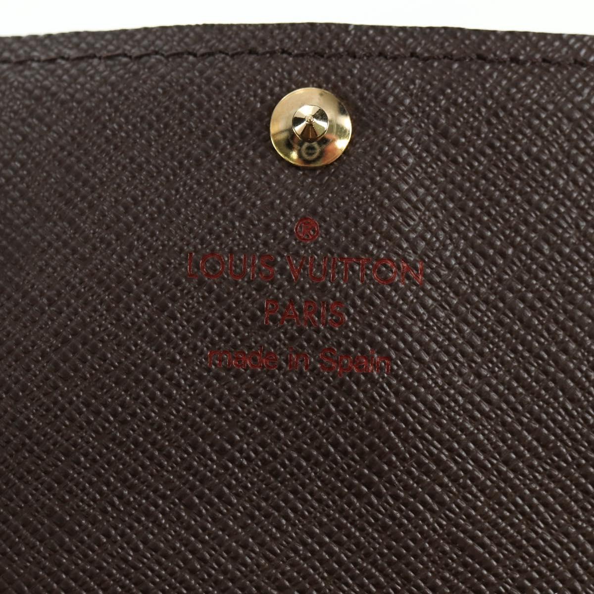 LOUIS VUITTON Damier Ebene Portefeuille Anais Wallet N63242 LV Auth am11625A