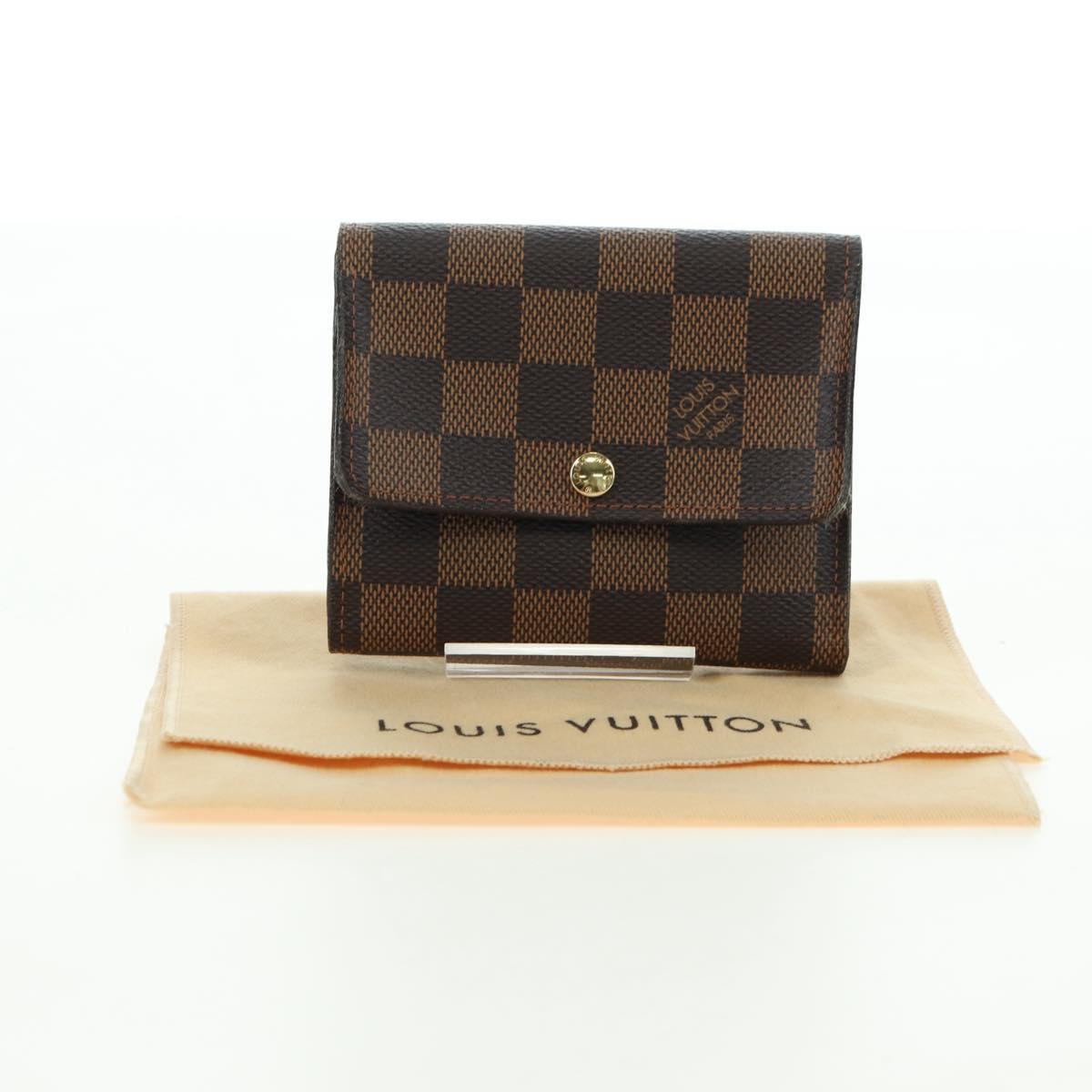 LOUIS VUITTON Damier Ebene Portefeuille Anais Wallet N63242 LV Auth am11625A