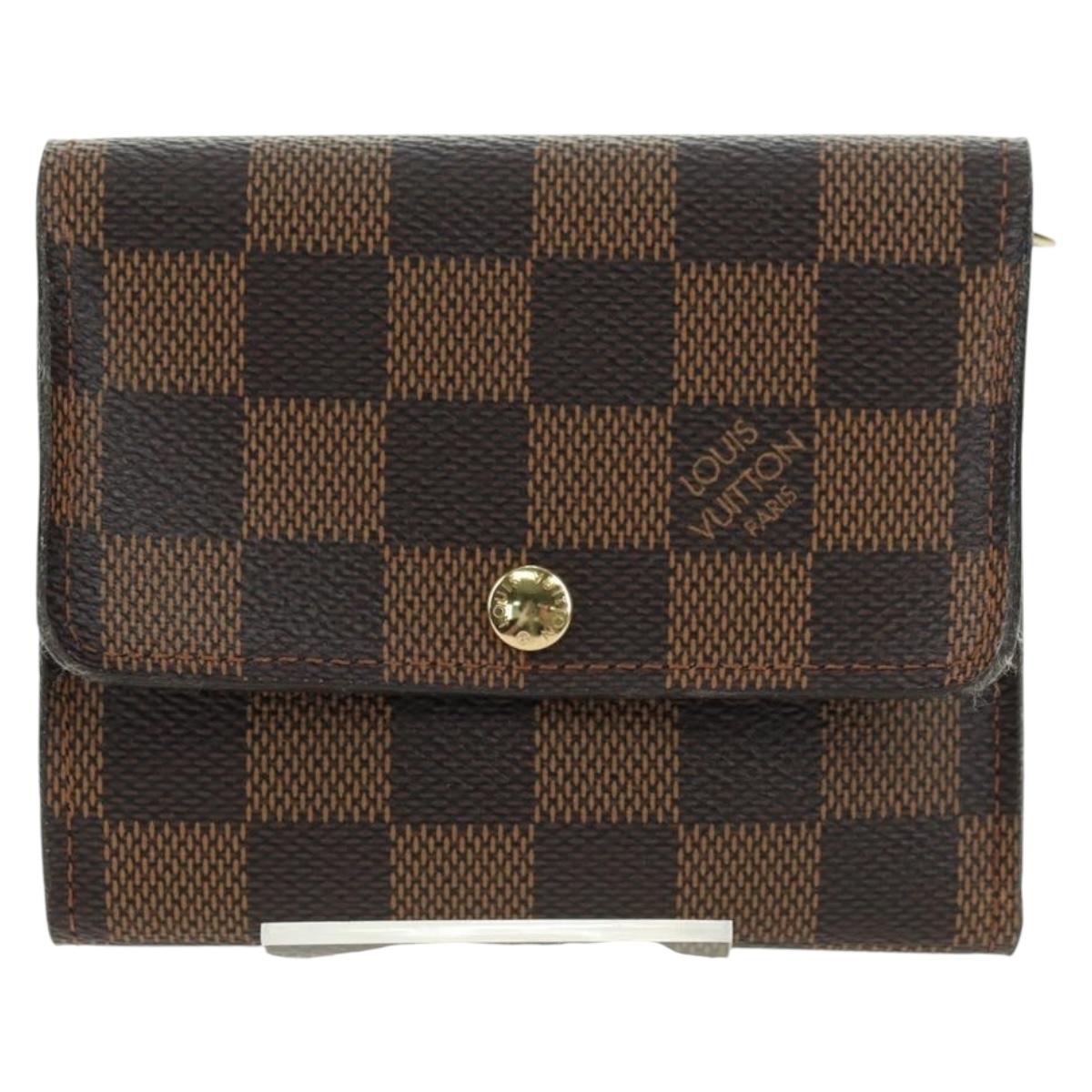 LOUIS VUITTON Damier Ebene Portefeuille Anais Wallet N63242 LV Auth am11625A