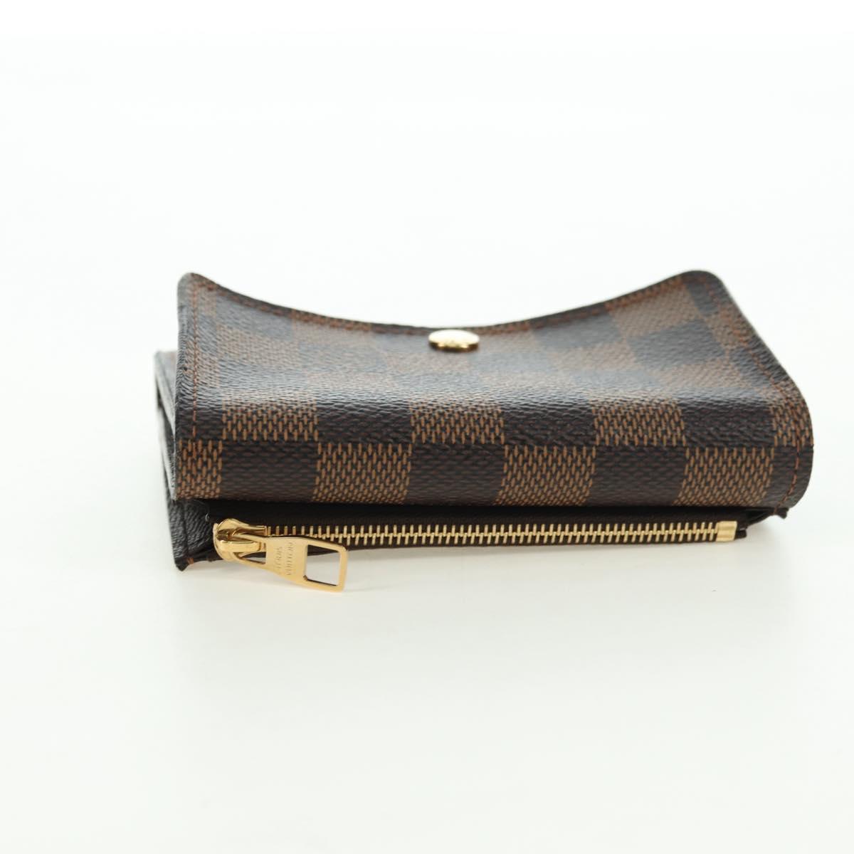 LOUIS VUITTON Damier Ebene Portefeuille Anais Wallet N63242 LV Auth am11625A