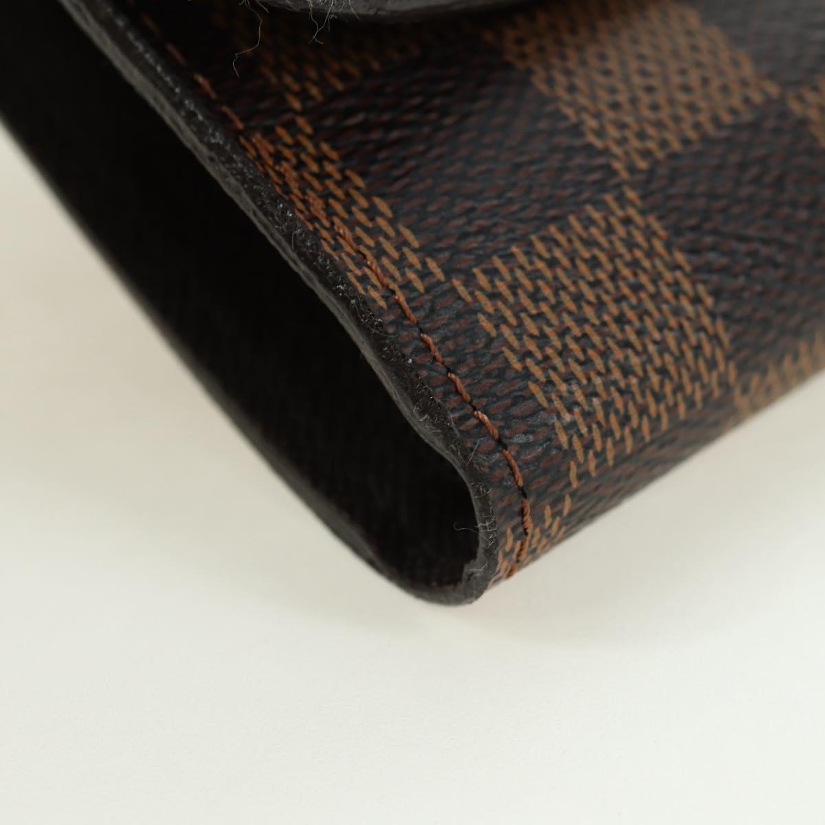 LOUIS VUITTON Damier Ebene Portefeuille Anais Wallet N63242 LV Auth am11625A