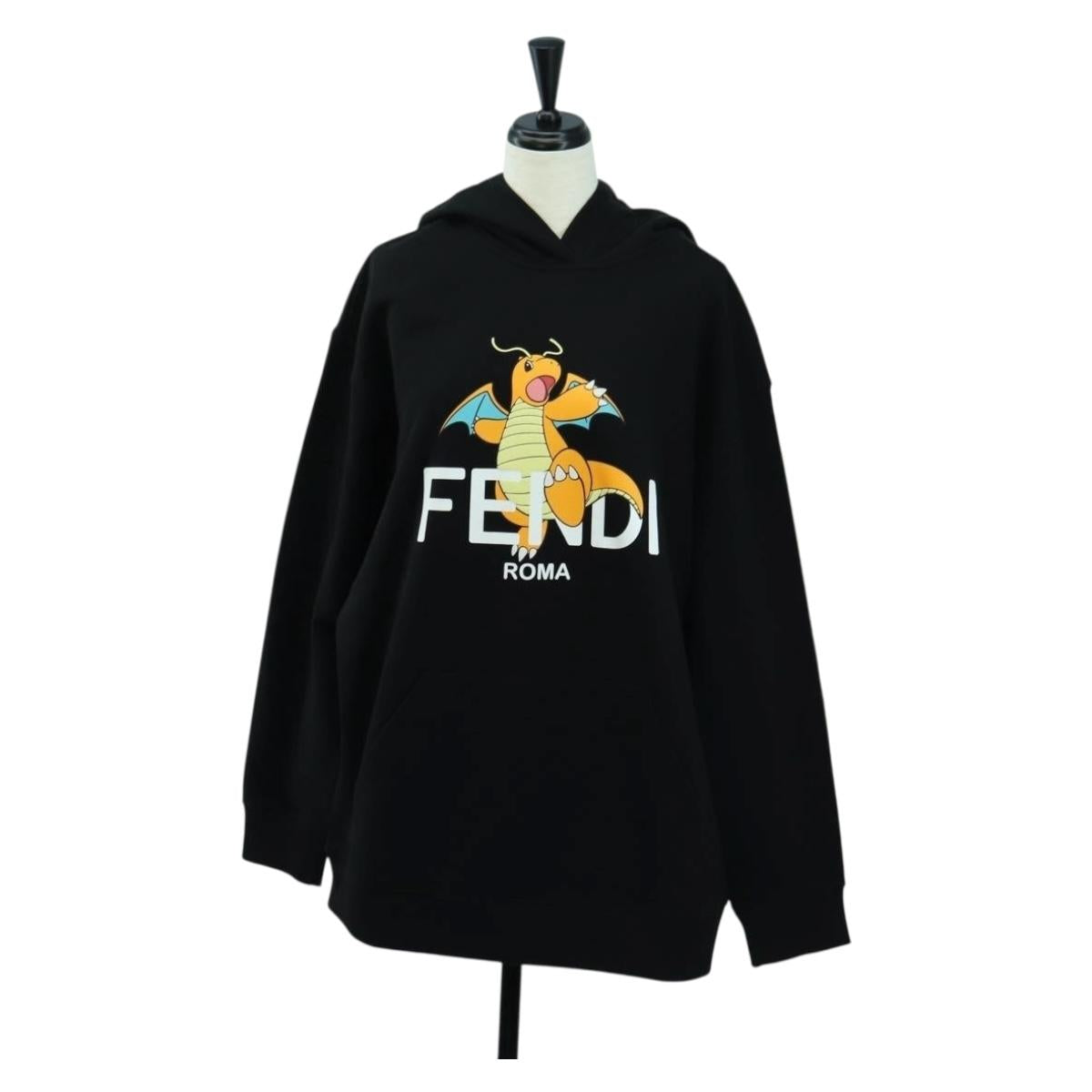 FENDI FENDI x FRGMT x POKÉMON Hoodie Kairyu Ccotton XS Black Auth am11638SM