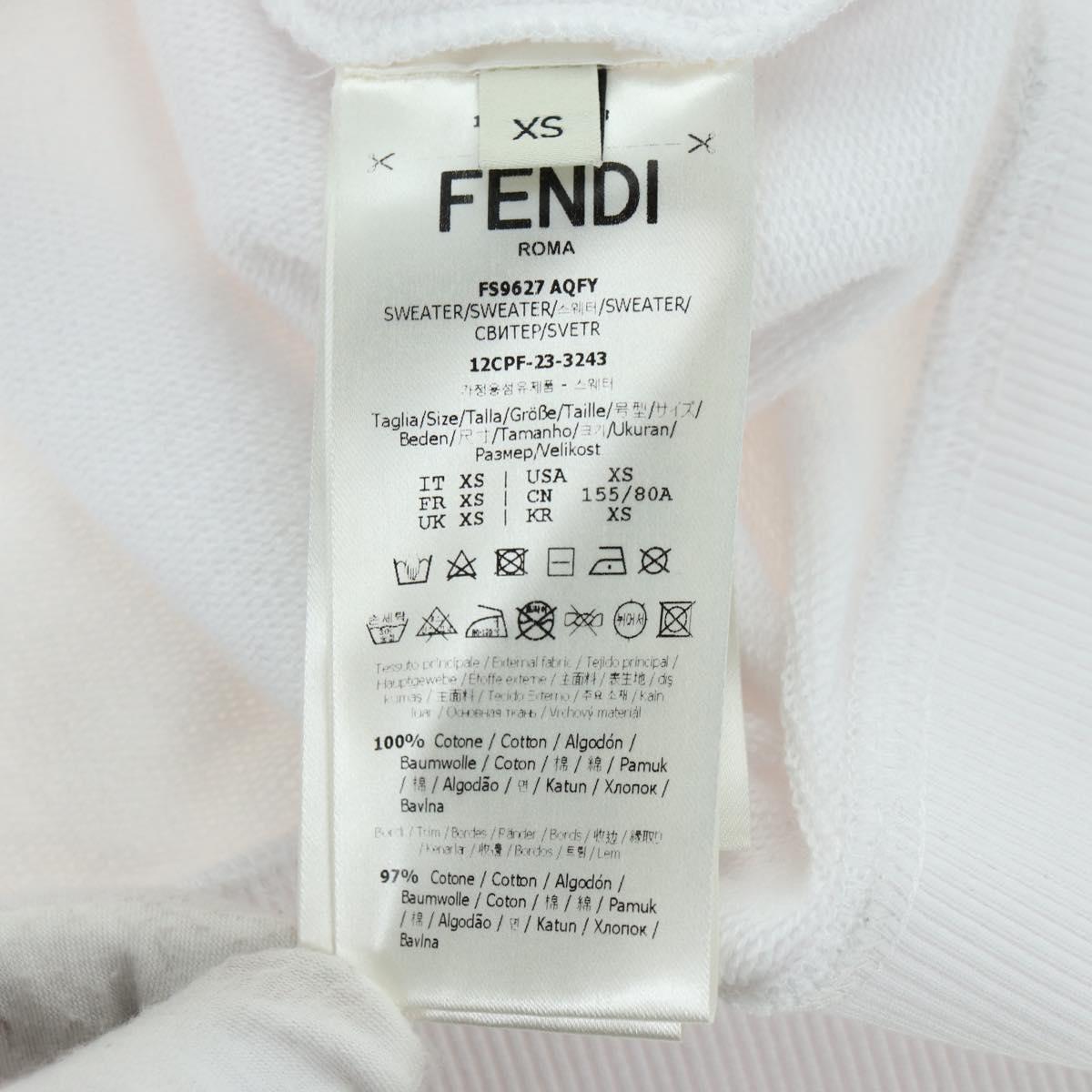 FENDI FENDI x FRGMT x POKÉMON Hoodie Kairyu Cotton XS White Auth am11639SM