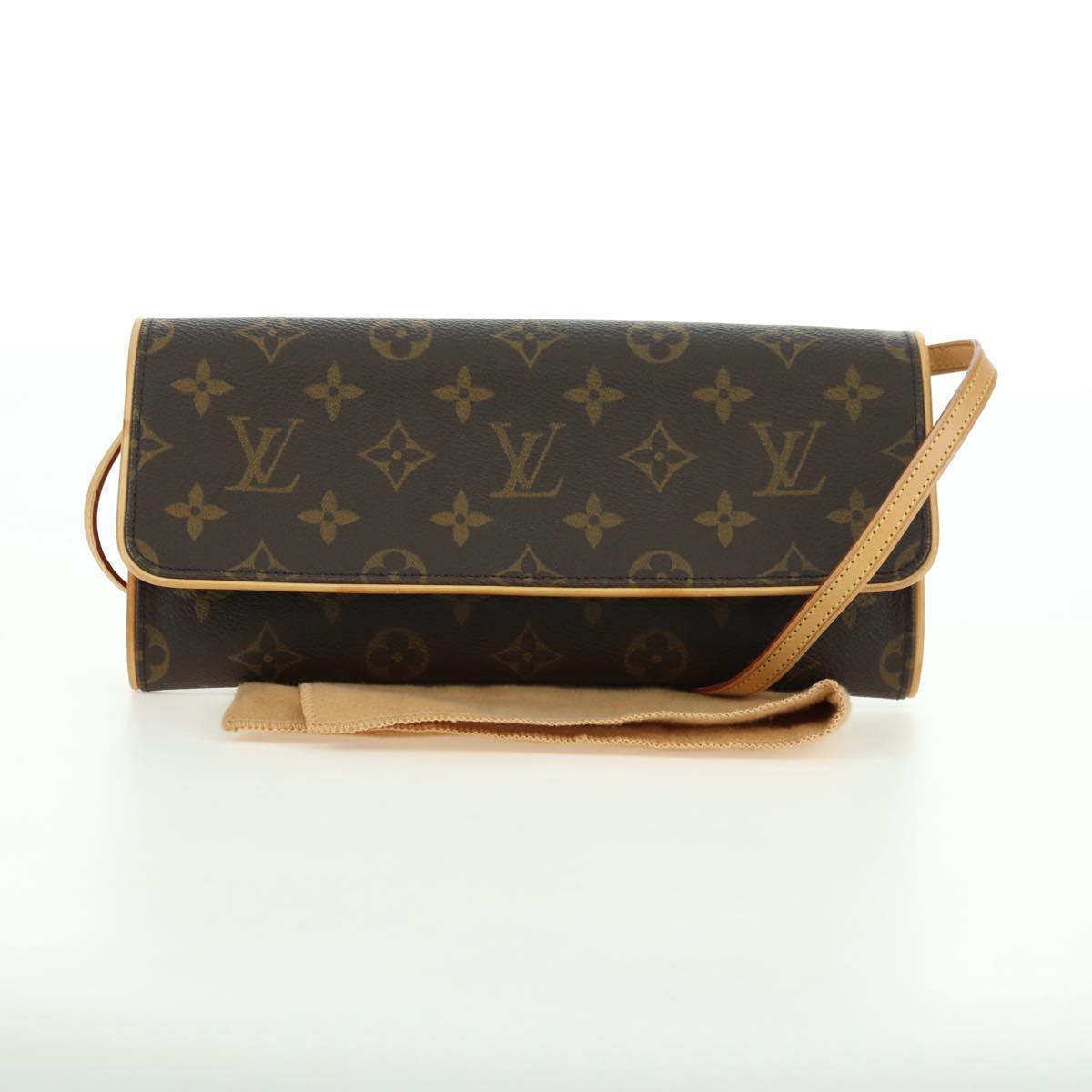 LOUIS VUITTON Monogram Pochette Twin GM Shoulder Bag M51852 LV Auth am11648V
