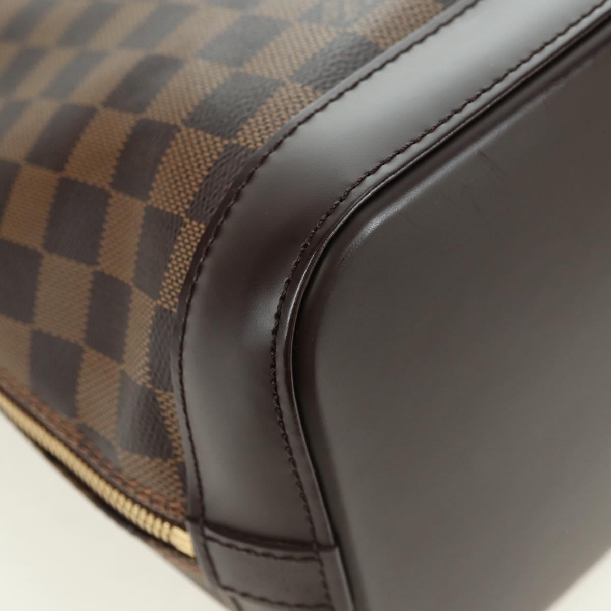 LOUIS VUITTON Damier Ebene Alma Hand Bag N51131 LV Auth am11651SAV