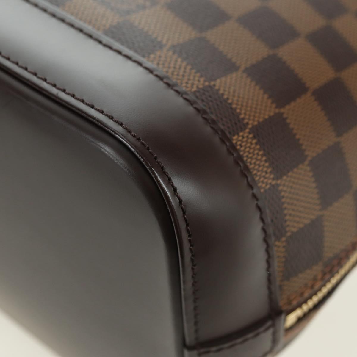 LOUIS VUITTON Damier Ebene Alma Hand Bag N51131 LV Auth am11651SAV