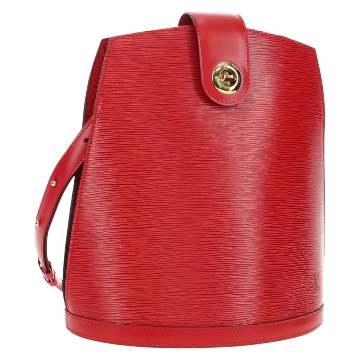 LOUIS VUITTON Epi Cluny Shoulder Bag Red M52257 LV Auth am11655V