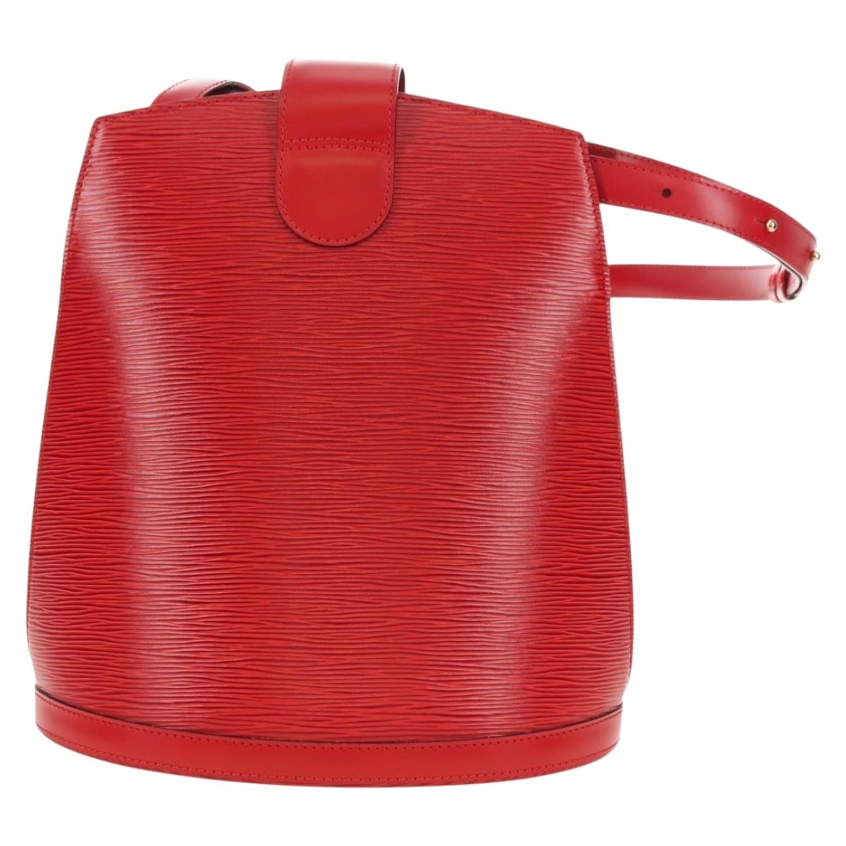 LOUIS VUITTON Epi Cluny Shoulder Bag Red M52257 LV Auth am11655V