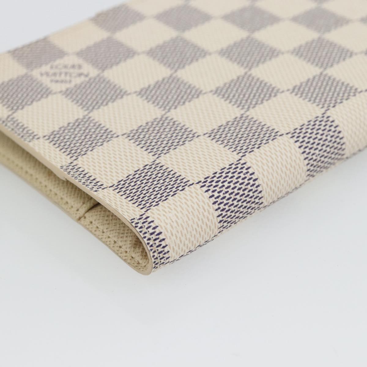 LOUIS VUITTON Damier Azur Agenda PM Day Planner Cover R20706 LV Auth am11664A