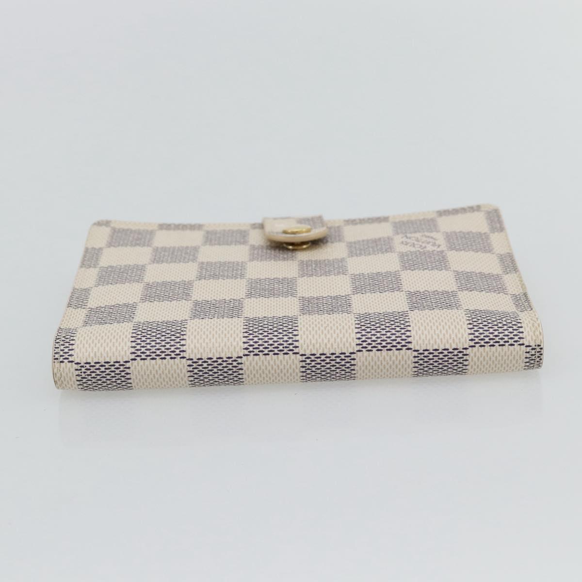 LOUIS VUITTON Damier Azur Agenda PM Day Planner Cover R20706 LV Auth am11664A