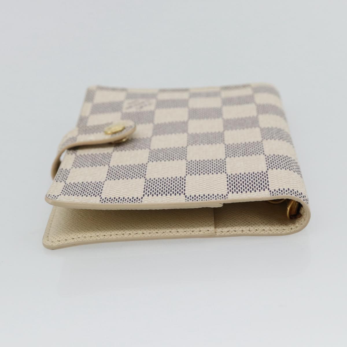 LOUIS VUITTON Damier Azur Agenda PM Day Planner Cover R20706 LV Auth am11664A