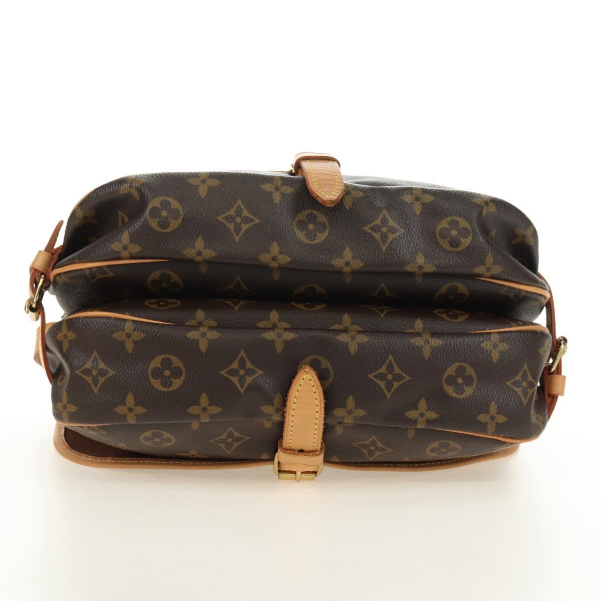 LOUIS VUITTON Monogram Saumur 30 Shoulder Bag M42256 LV Auth am11667V