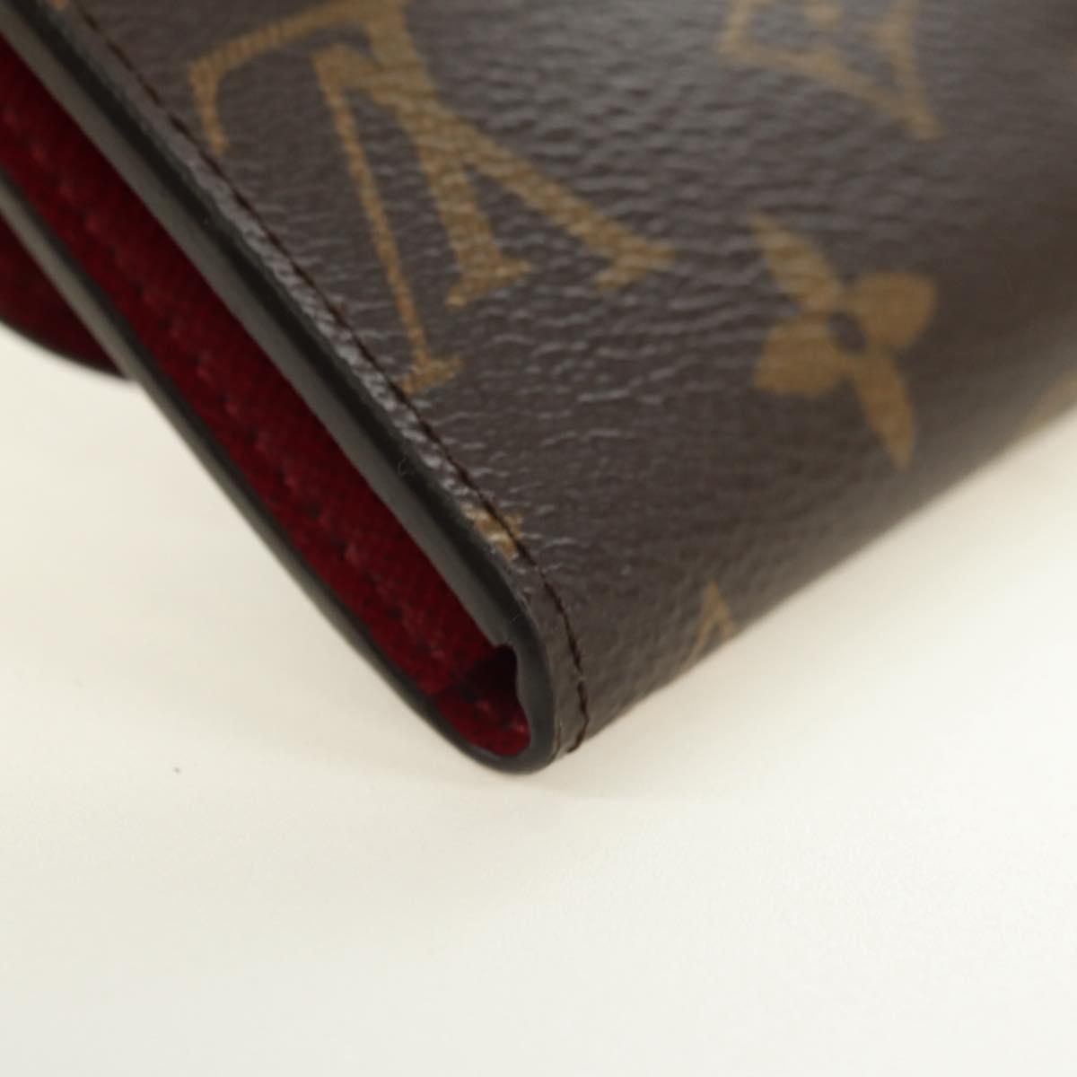 LOUIS VUITTON Monogram Porte Monnaie Rosary Purse Fuchsia M41939 Auth am11670M