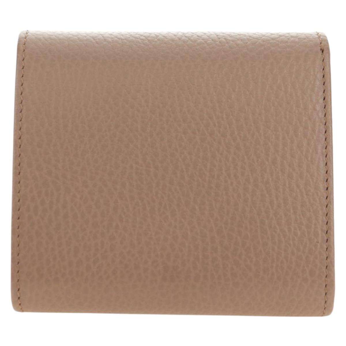 GUCCI Wallet Leather Pink Gold 598587 Auth am11673V