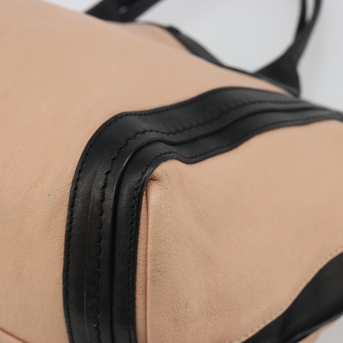 Chloe Alison Tote Bag Leather Pink Gold Auth am11681A