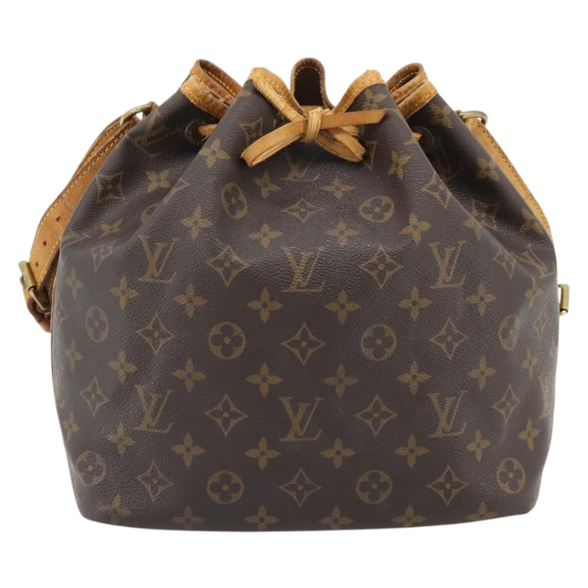 LOUIS VUITTON Monogram Petit Noe Shoulder Bag M42226 LV Auth am11684