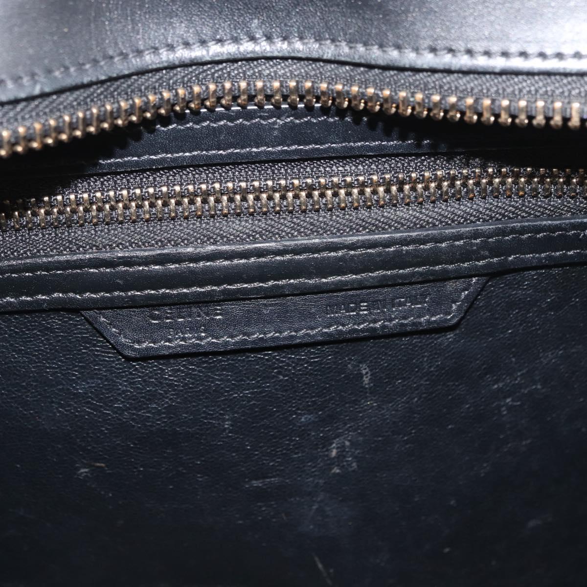 CELINE Luggage Mini Shopper Hand Bag Leather Pink Black Auth am11689V