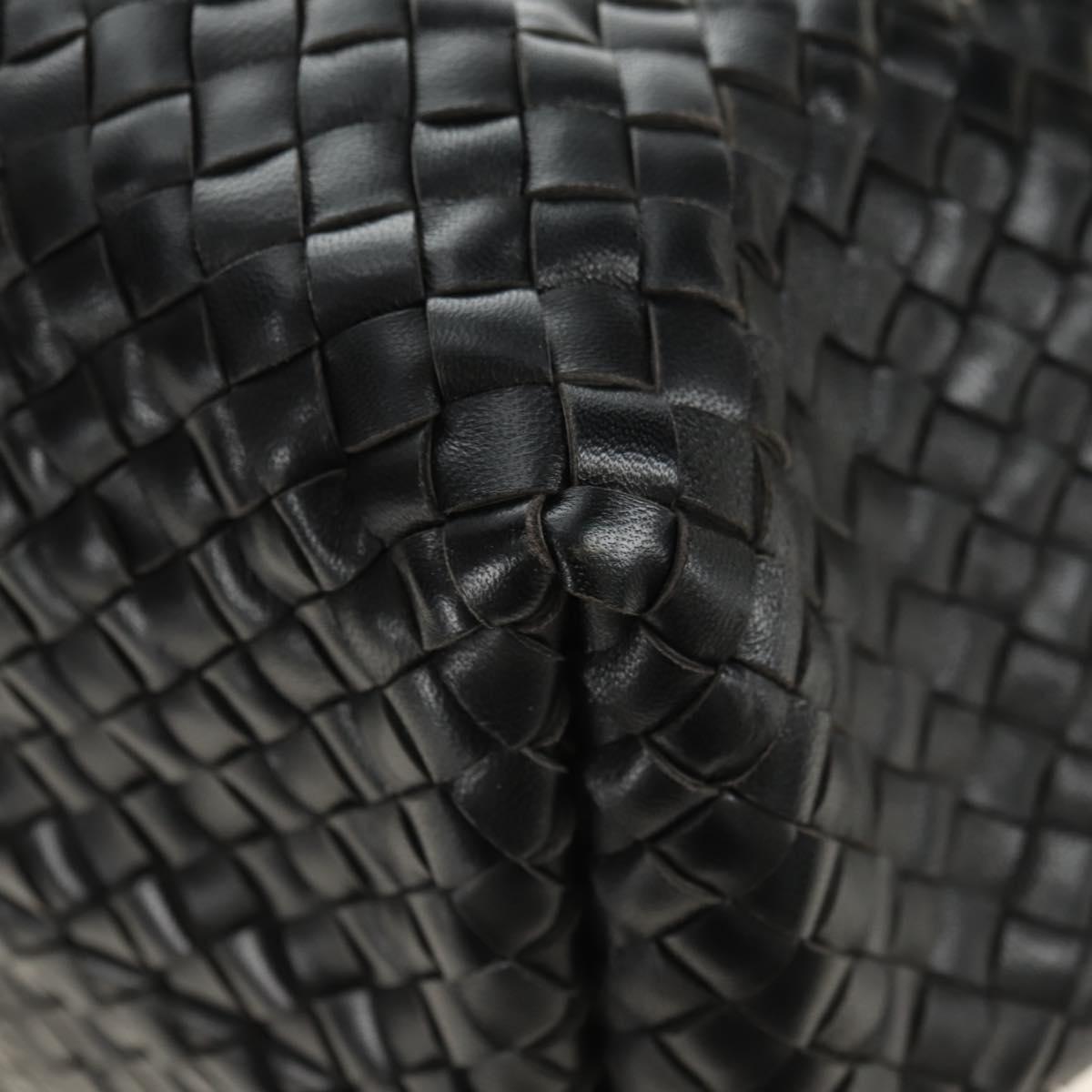 BOTTEGA VENETA INTRECCIATO Cabas GM Hand Bag Leather Black Auth am11701SM