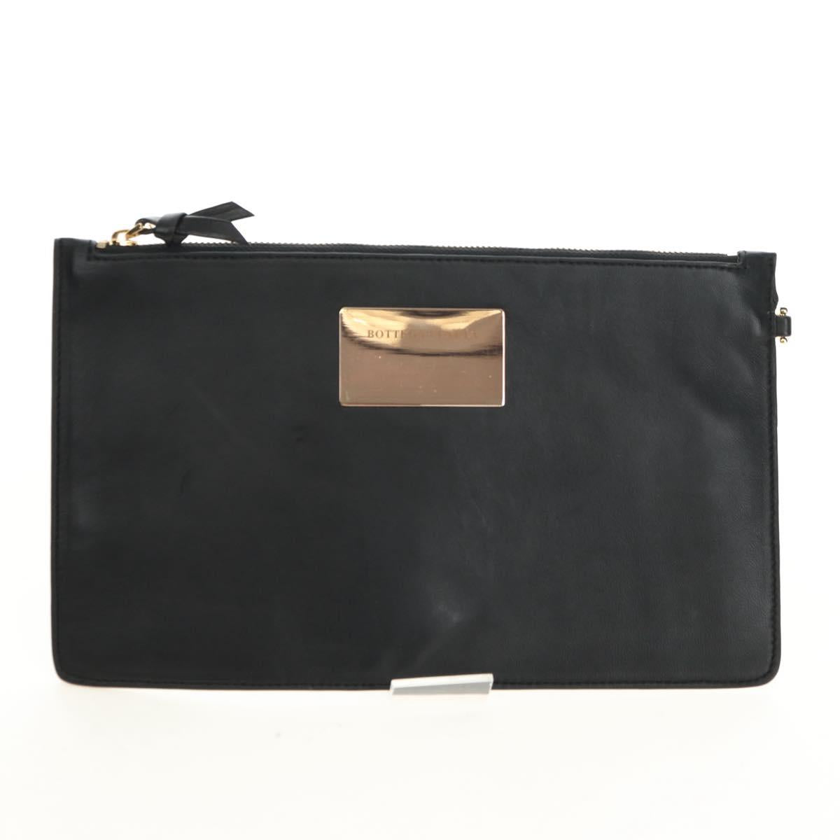 BOTTEGA VENETA INTRECCIATO Cabas GM Hand Bag Leather Black Auth am11701SM