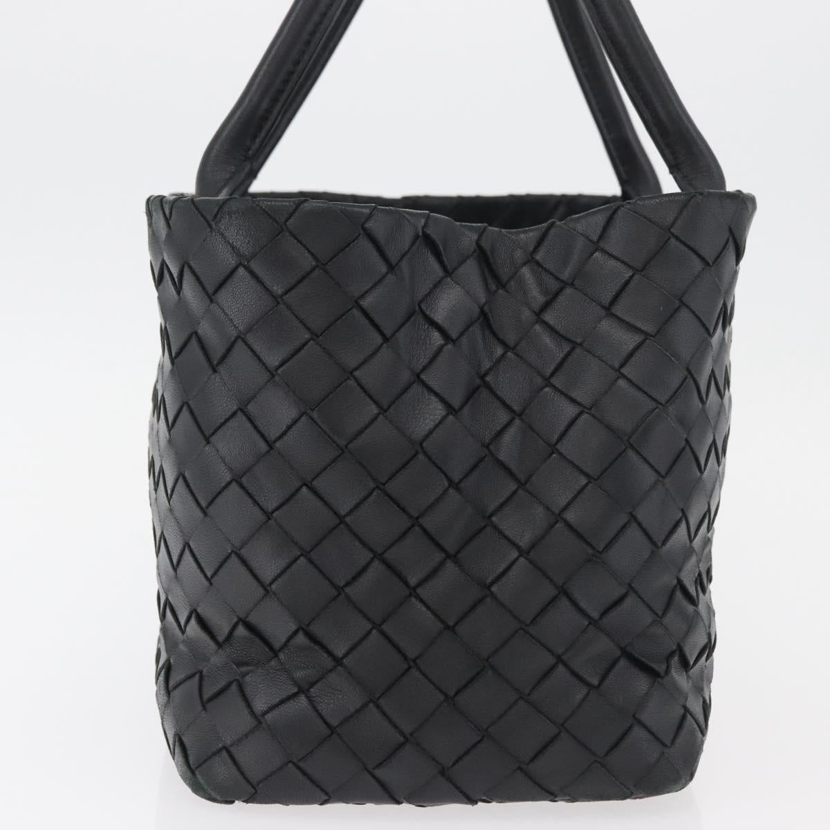 BOTTEGA VENETA INTRECCIATO Tote Bag Leather Black Auth am11702SM