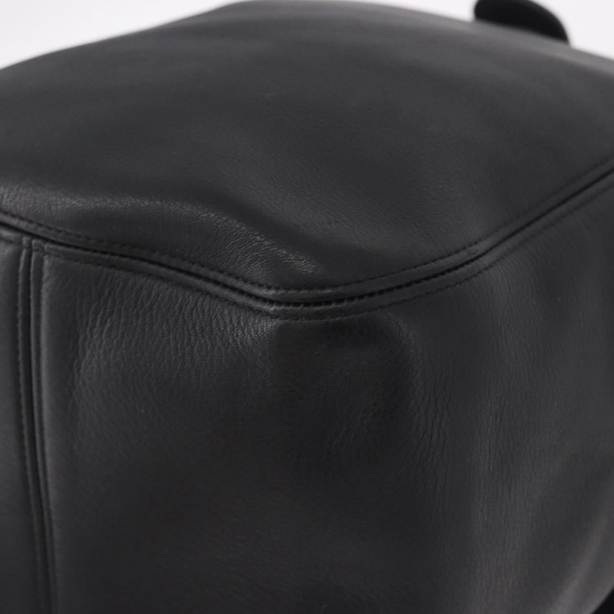 Coach Old Shoulder Bag Leather Black Gold Auth am11729A