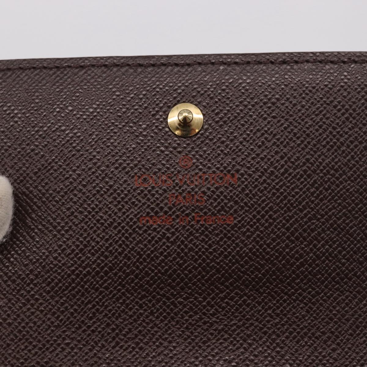 LOUIS VUITTON Damier Ebene Portefeuille Elise Wallet N61654 LV Auth am11731A