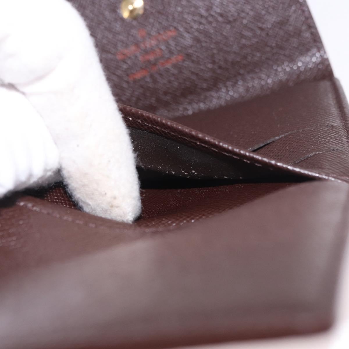 LOUIS VUITTON Damier Ebene Portefeuille Elise Wallet N61654 LV Auth am11731A