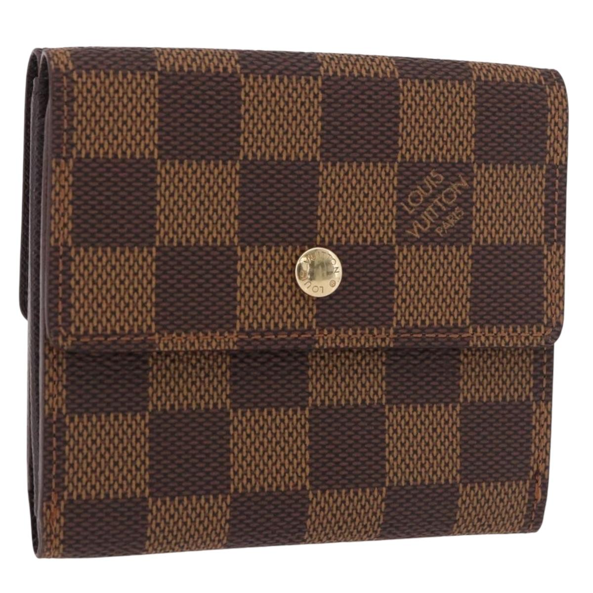 LOUIS VUITTON Damier Ebene Portefeuille Elise Wallet N61654 LV Auth am11731A