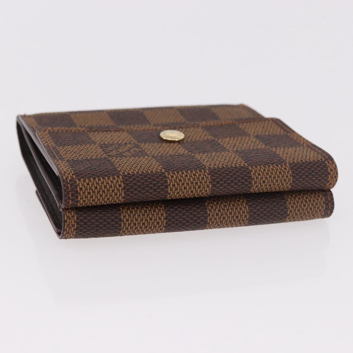LOUIS VUITTON Damier Ebene Portefeuille Elise Wallet N61654 LV Auth am11731A