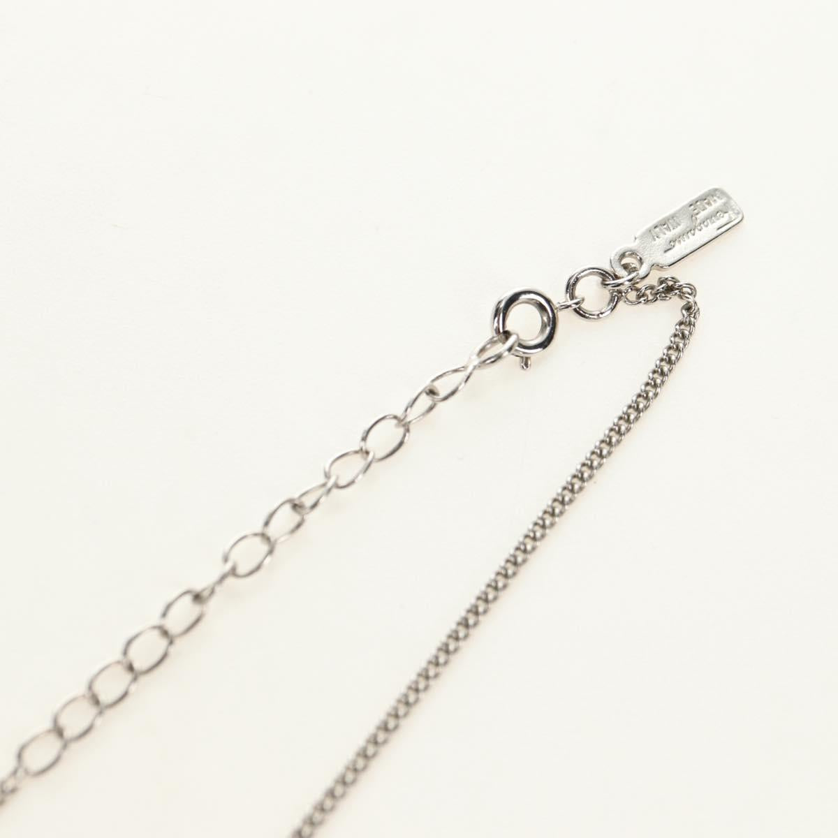 Salvatore Ferragamo Gancini Necklace metal Silver Auth am11734V