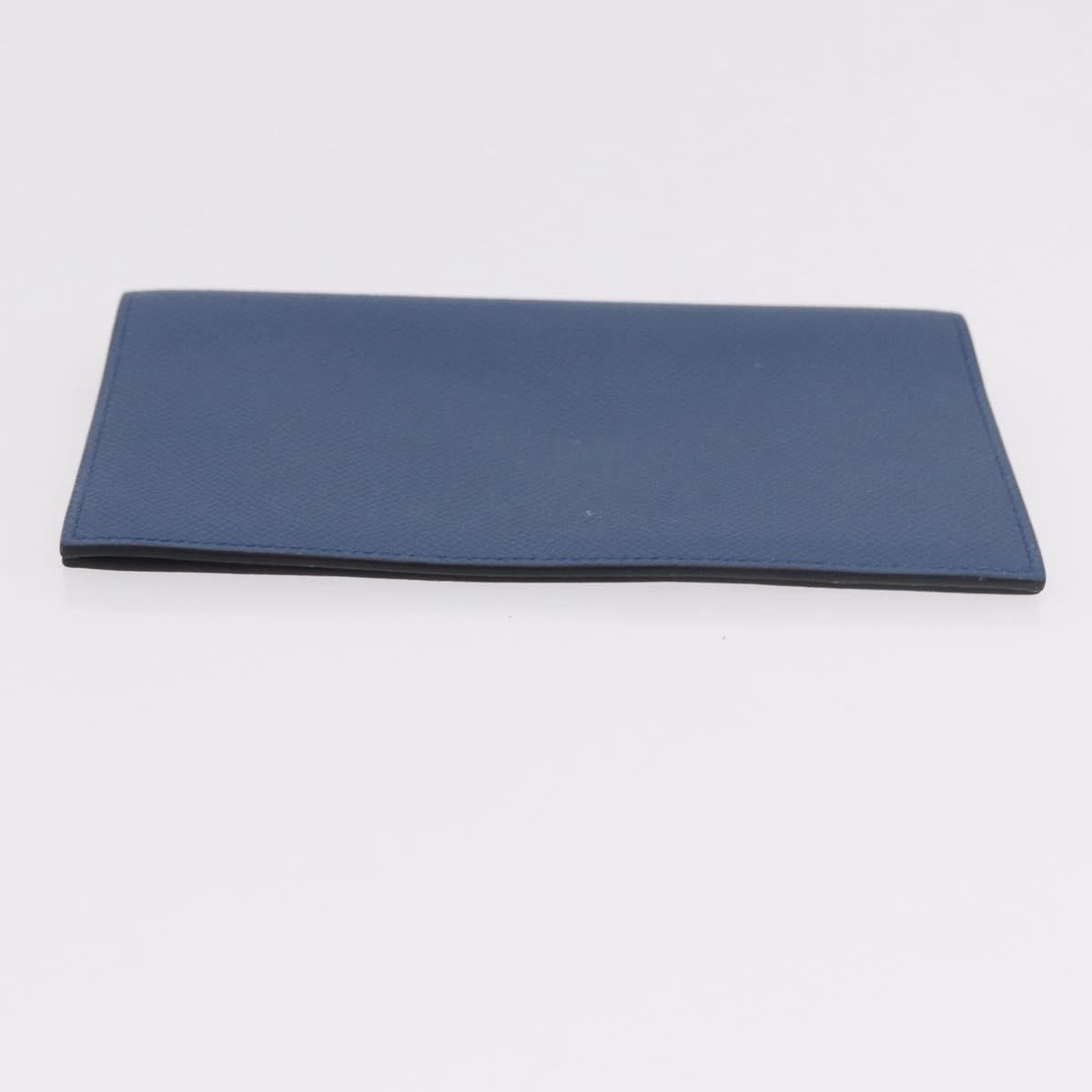 HERMES Agenda Vision II Day Planner Cover Leather Blue Auth am11742M