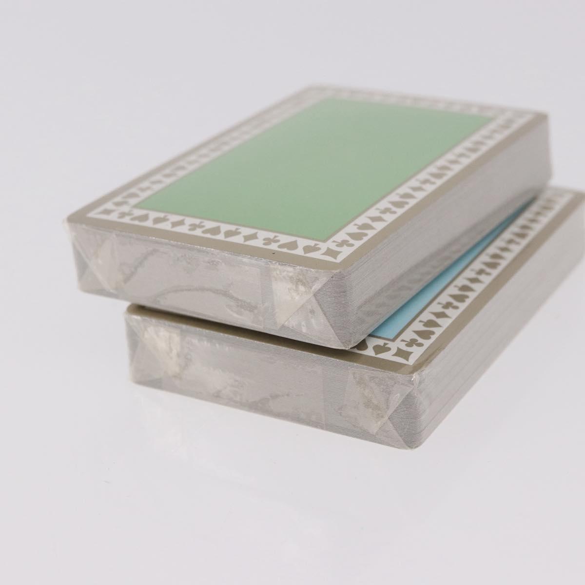 TIFFANY&Co. Playing Cards 2 Set Green Light Blue Auth am11746V