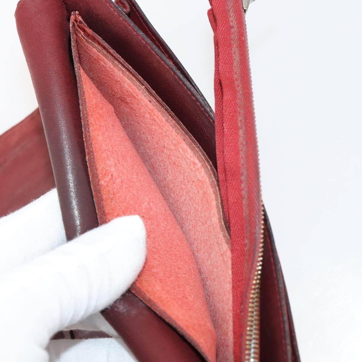 LOUIS VUITTON Gucci Chanel Hermes Jimmy Choo Wallet 8 Set Black Red Auth am11752