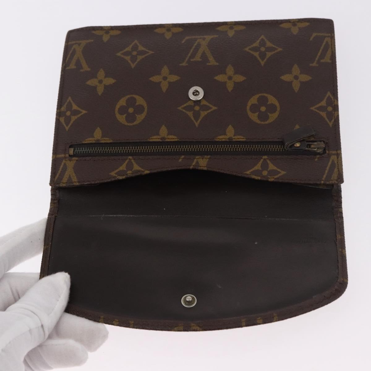 LOUIS VUITTON Monogram Pouch 2 Set LV Auth am11758