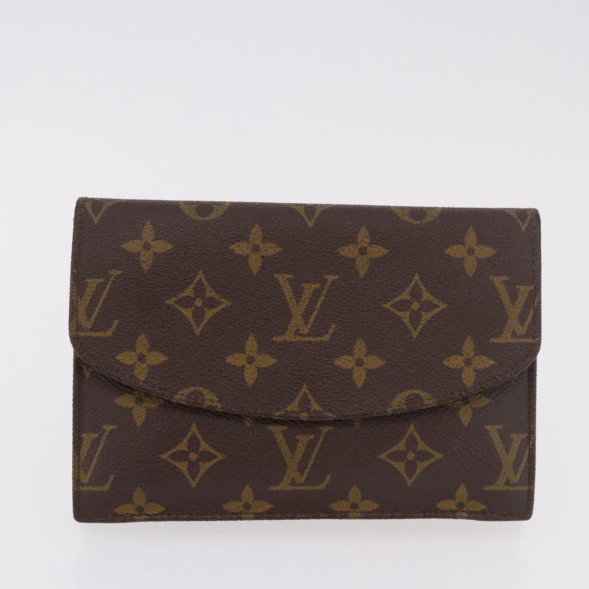 LOUIS VUITTON Monogram Pouch 2 Set LV Auth am11758