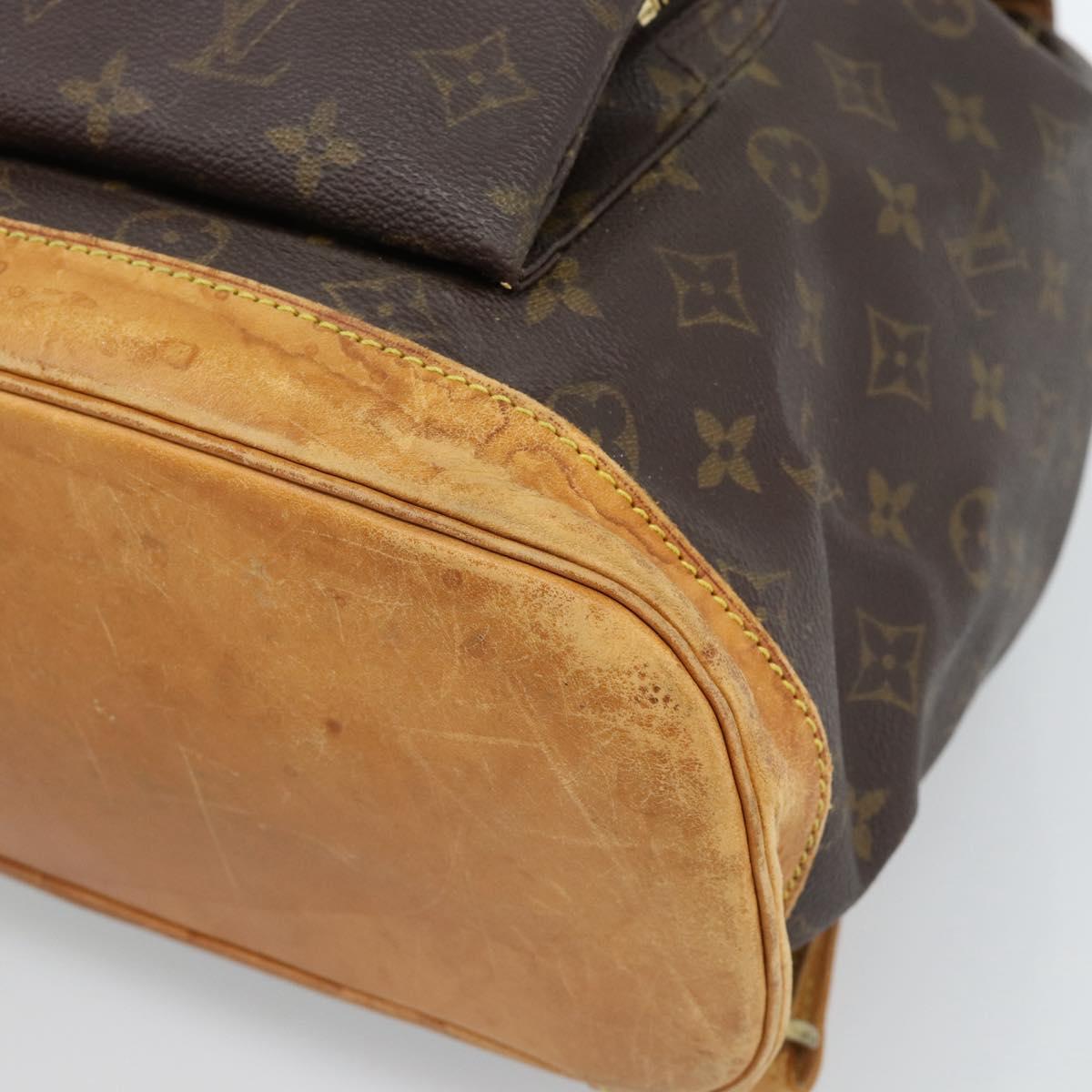 LOUIS VUITTON Monogram Montsouris GM Backpack M51135 LV Auth am11759