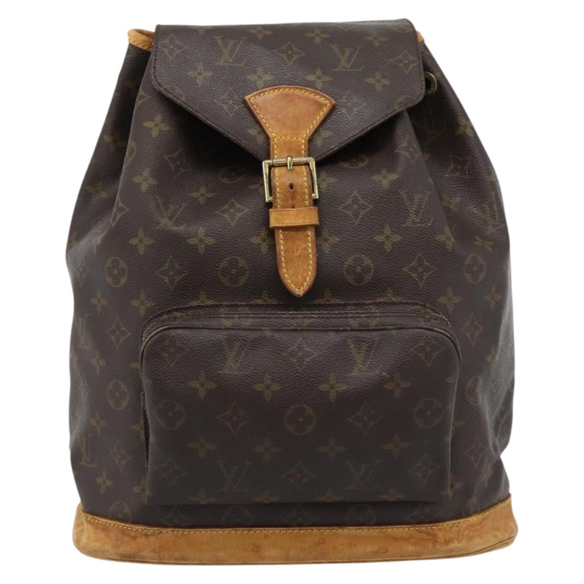 LOUIS VUITTON Monogram Montsouris GM Backpack M51135 LV Auth am11759