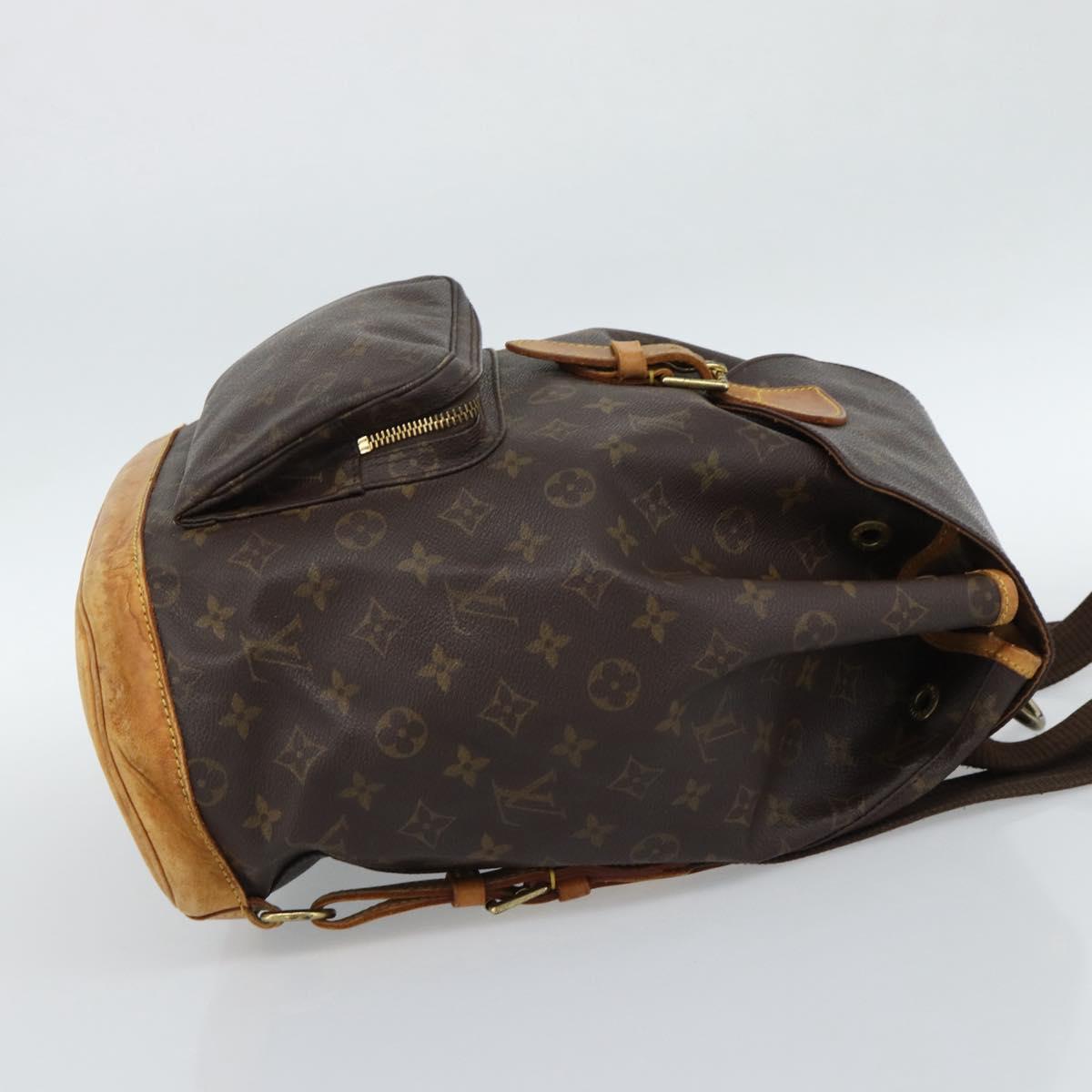 LOUIS VUITTON Monogram Montsouris GM Backpack M51135 LV Auth am11759