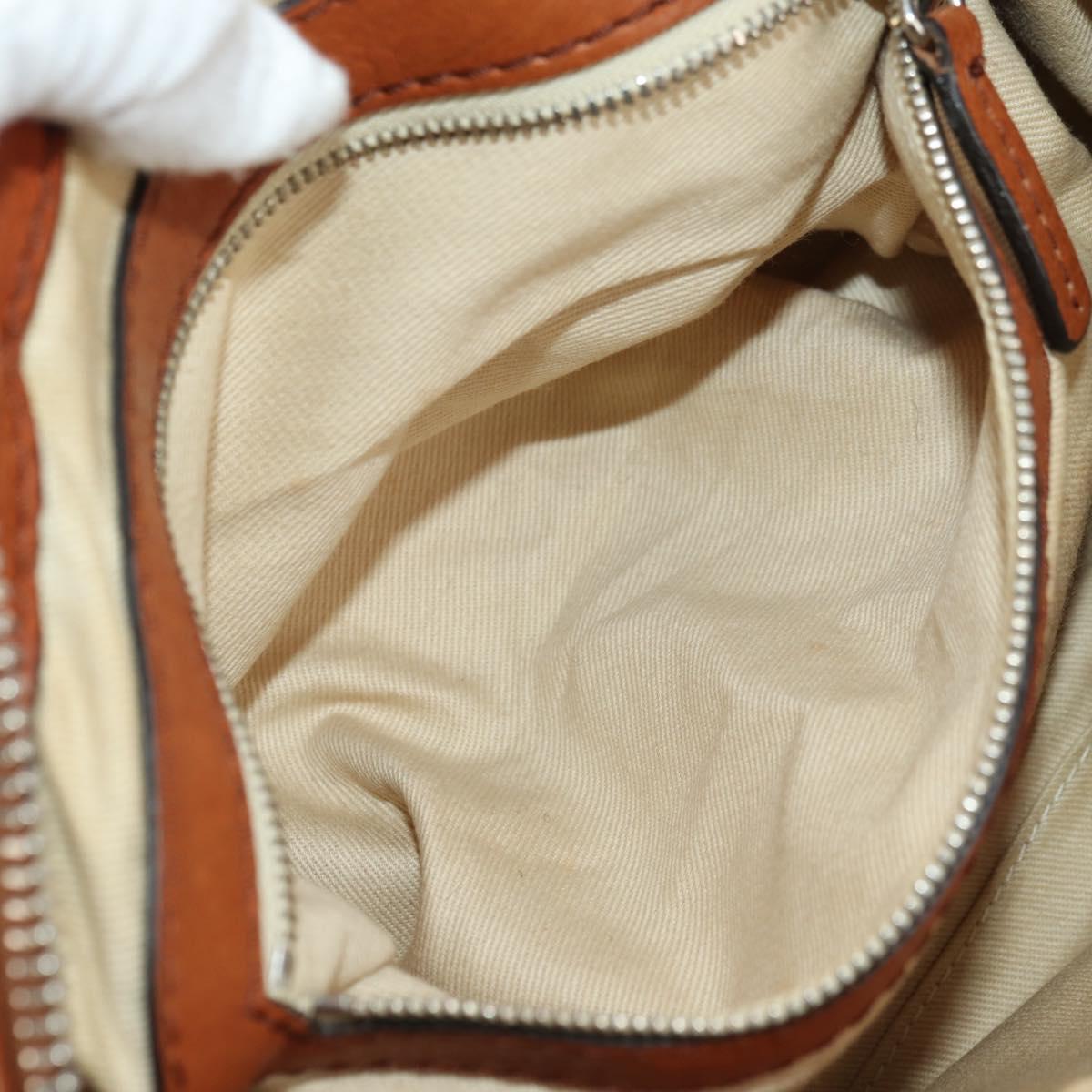 Chloe Paddington Mini Hand Bag Leather Brown Silver gold Auth am11785SAM